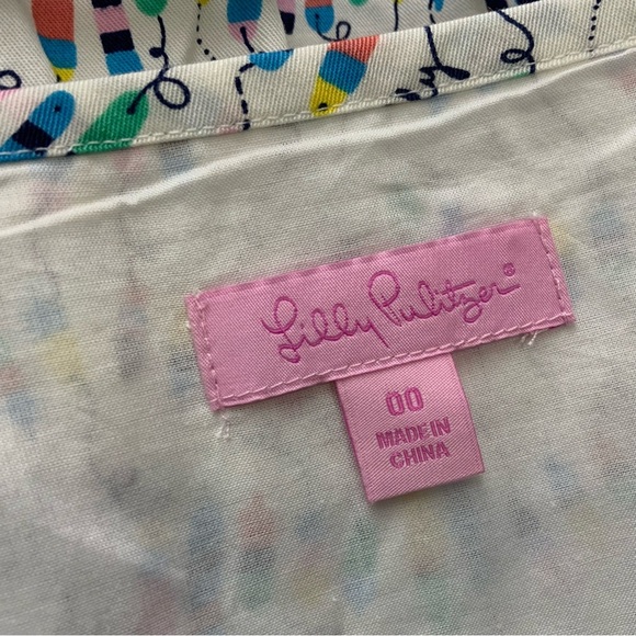 Lilly Pulitzer Coastal Beach Pool Party Strappy Zipper Sundress. Women’s Size 00 - Picture 8 of 9